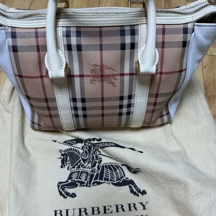 [BUNJANG] Burberry Check Tote Bag / 버버리 체크 토트백 + 더스트백