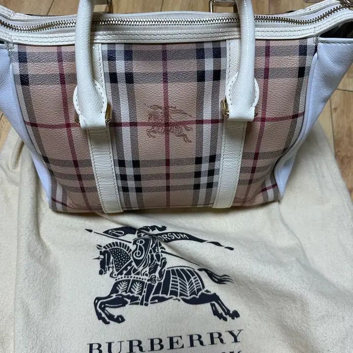 [BUNJANG] Burberry Check Tote Bag / 버버리 체크 토트백 + 더스트백