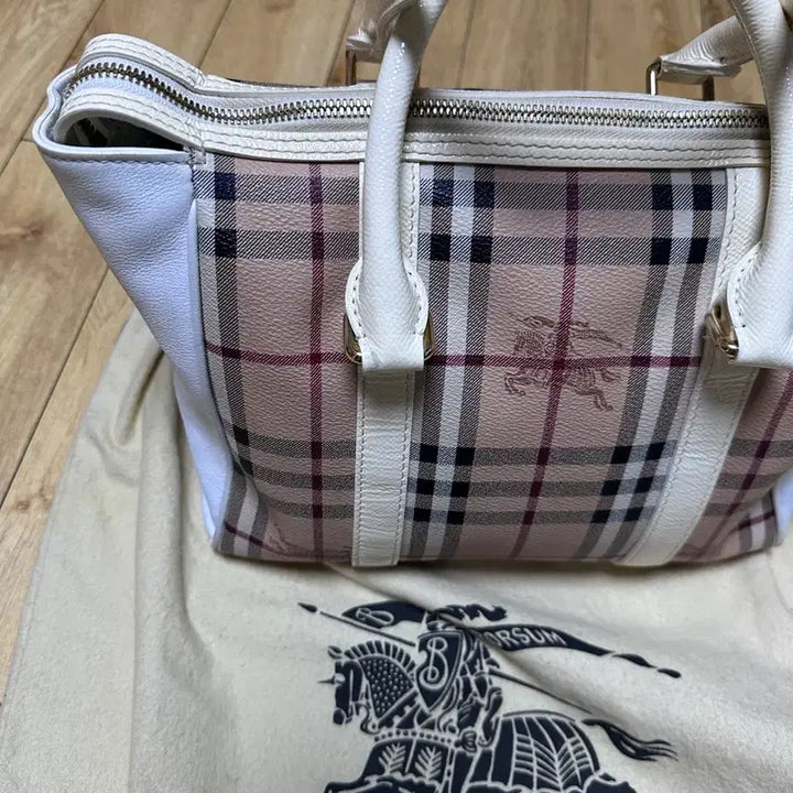 [BUNJANG] Burberry Check Tote Bag / 버버리 체크 토트백 + 더스트백