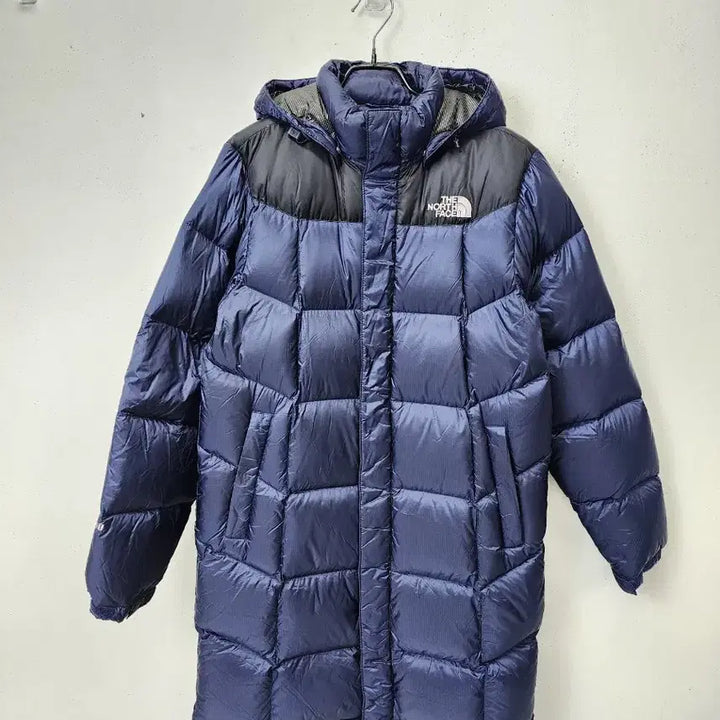 [BUNJANG] The North Face Navy Nuptse Long Down Jacket / 노스페이스 네이비 눕시 롱패딩