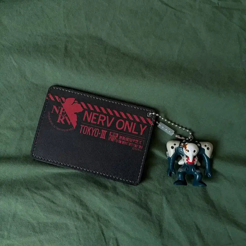[BUNJANG] Evangelion NERV Card Case and Apostle Keyring Set / 세트) 에반게리온 고전 문구 네르프 카드케이스 사도 키링