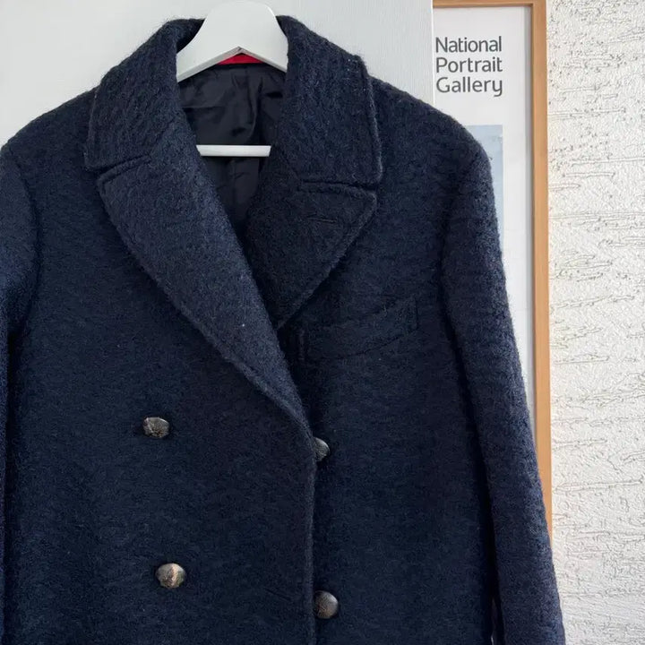 [SOLD OUT] [Lansmere] 란스미어 헤링본 더블 코트 네이비 048