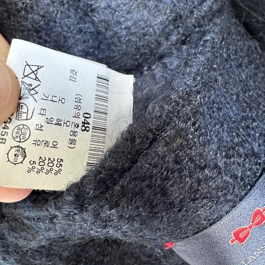 [SOLD OUT] [Lansmere] 란스미어 헤링본 더블 코트 네이비 048