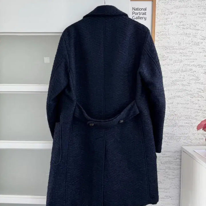 [SOLD OUT] [Lansmere] 란스미어 헤링본 더블 코트 네이비 048
