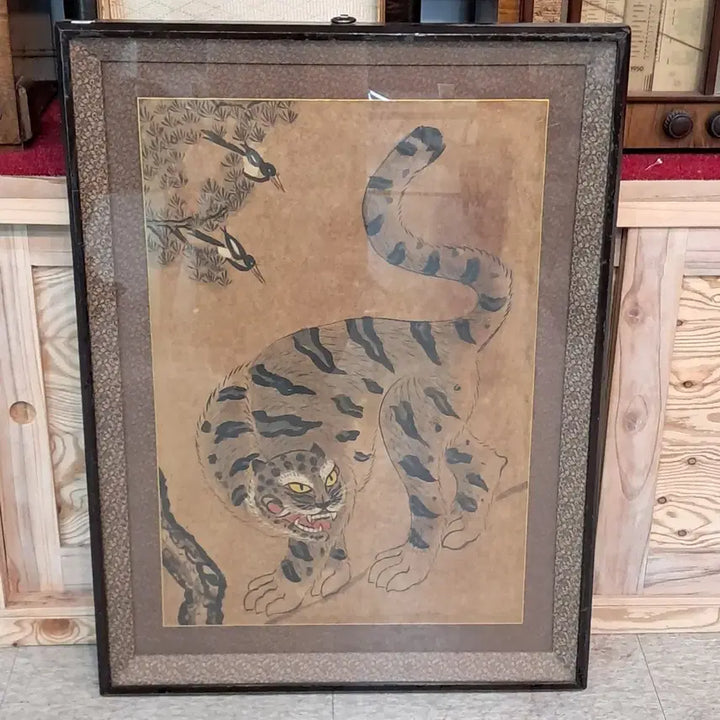 [BUNJANG] Korean Folk Painting: Magpie and Tiger / 까치와호랑이