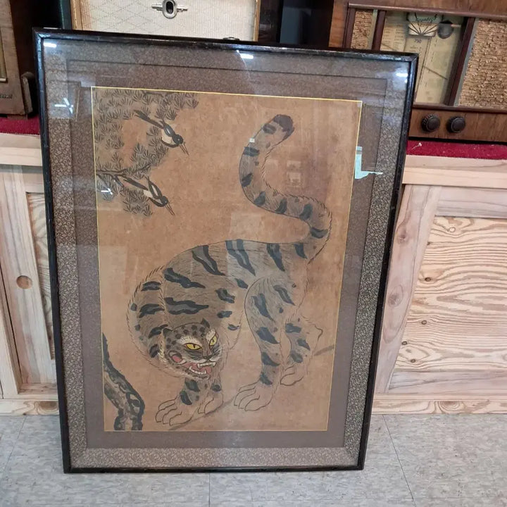 [BUNJANG] Korean Folk Painting: Magpie and Tiger / 까치와호랑이
