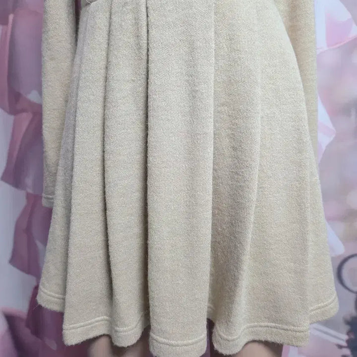 [BUNJANG] MAJESTIC LEGON Lace Ribbon Knit Dress / MAJESTIC LEGON 레이스 리본 니트 원피스
