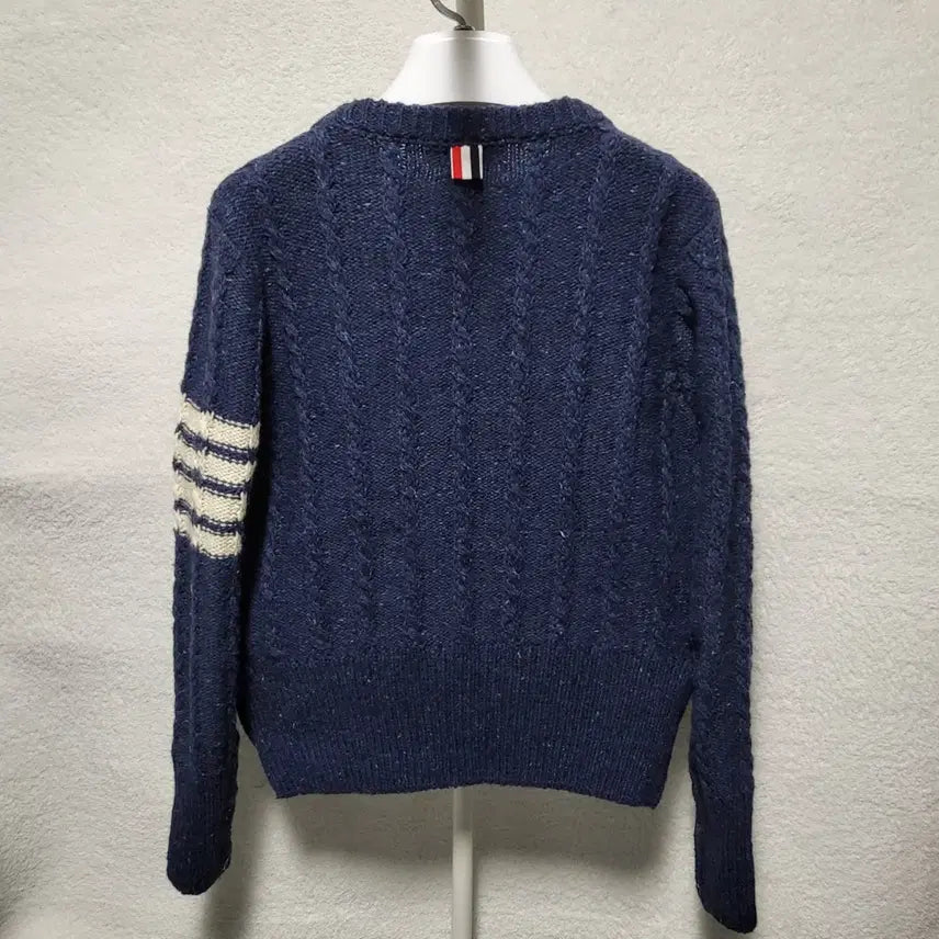 [BUNJANG] Thom Browne Donegal Cable Knit Sweater / [신형] 2 / 톰브라운 사선완장 도네갈 케이블 니트