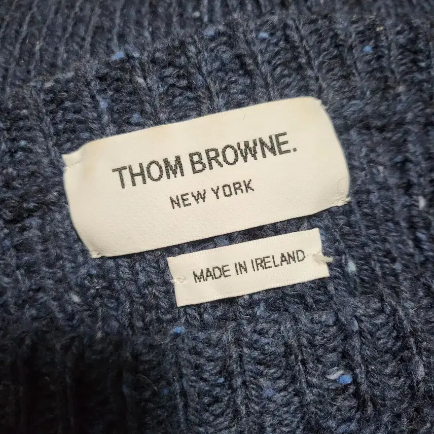 [BUNJANG] Thom Browne Donegal Cable Knit Sweater / [신형] 2 / 톰브라운 사선완장 도네갈 케이블 니트