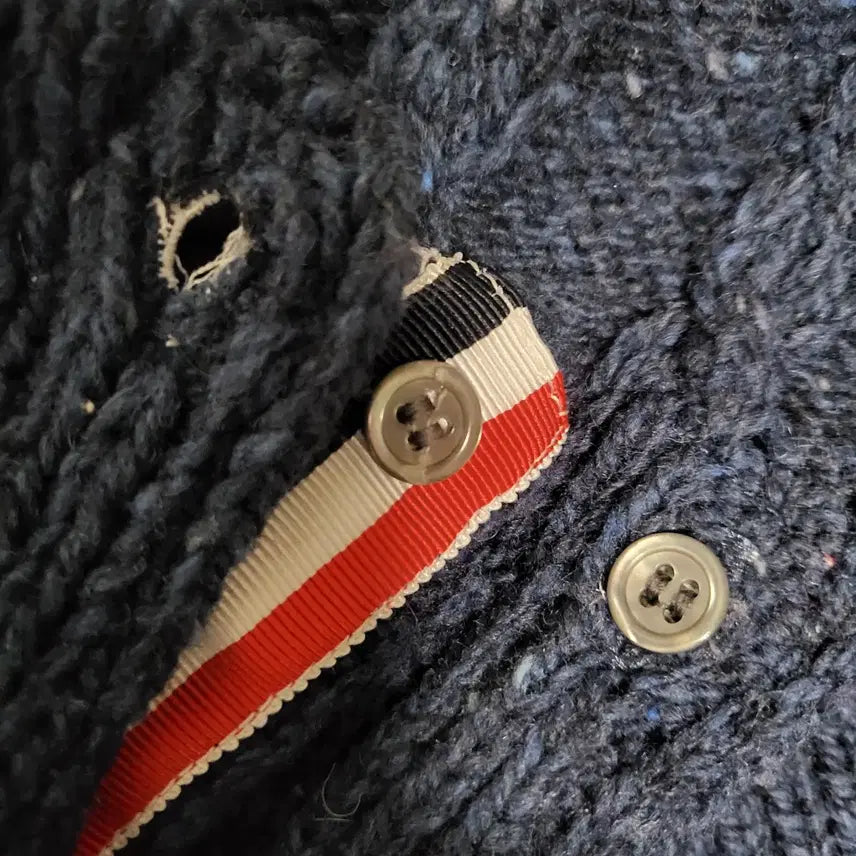 [BUNJANG] Thom Browne Donegal Cable Knit Sweater / [신형] 2 / 톰브라운 사선완장 도네갈 케이블 니트