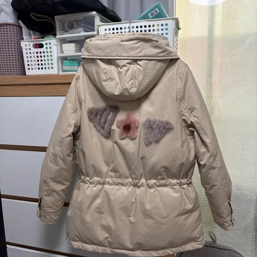 [BUNJANG] Merry Merry More Beige Padded Jacket / 메리메리모 패딩 여성 자켓 (66반까지추천)