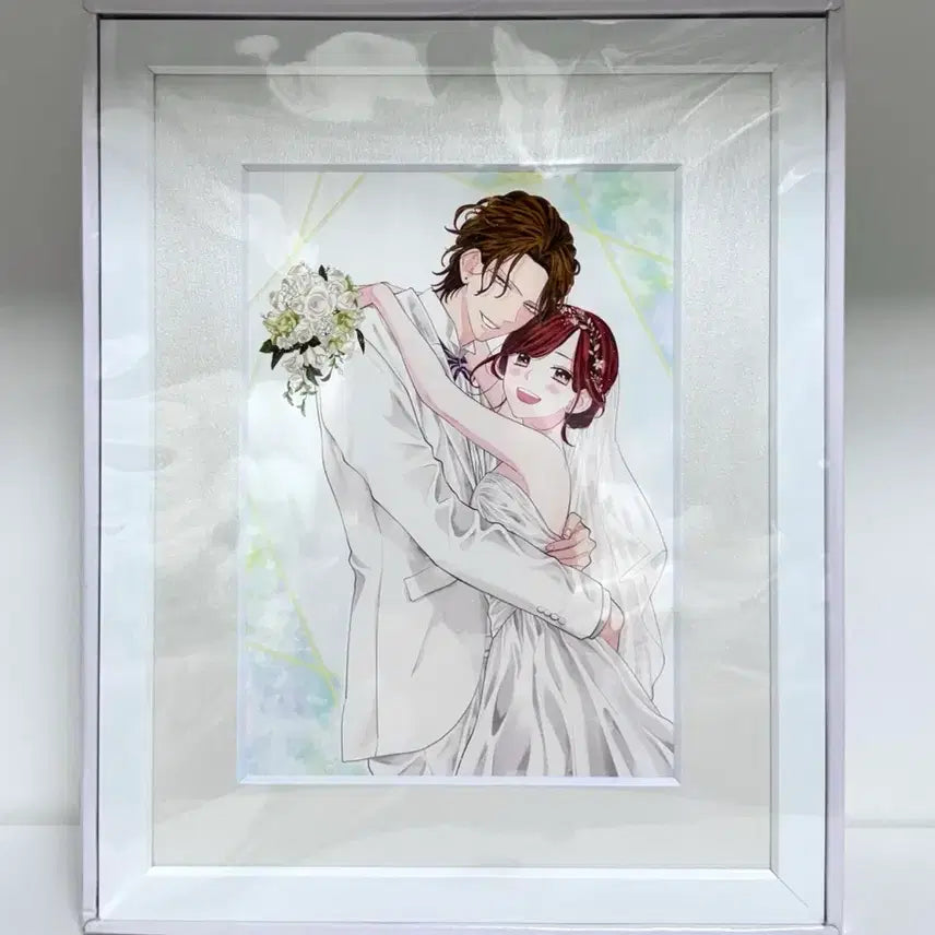 [BUNJANG] Naruse Yuki Wedding Illustration Reproduction Art Print / 건방진 그녀석 웨딩 일러 복제 원화 액자 나루세 유키 굿즈