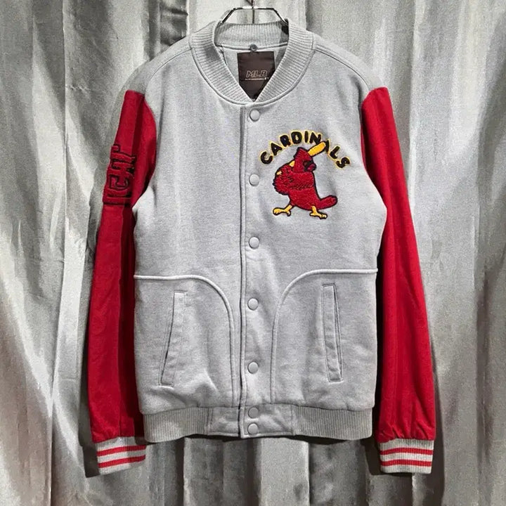[BUNJANG] MLB St. Louis Cardinals Varsity Jacket / M MLB 세인트루이스 카디널스 레드 배색 바시티 자켓
