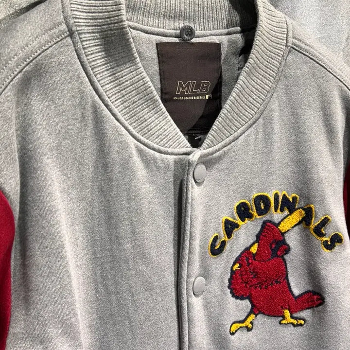 [BUNJANG] MLB St. Louis Cardinals Varsity Jacket / M MLB 세인트루이스 카디널스 레드 배색 바시티 자켓