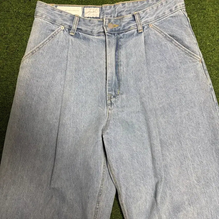 [BUNJANG] Youth Wide Two-Tuck Denim Pants / 유스 와이드 투턱 데님 팬츠