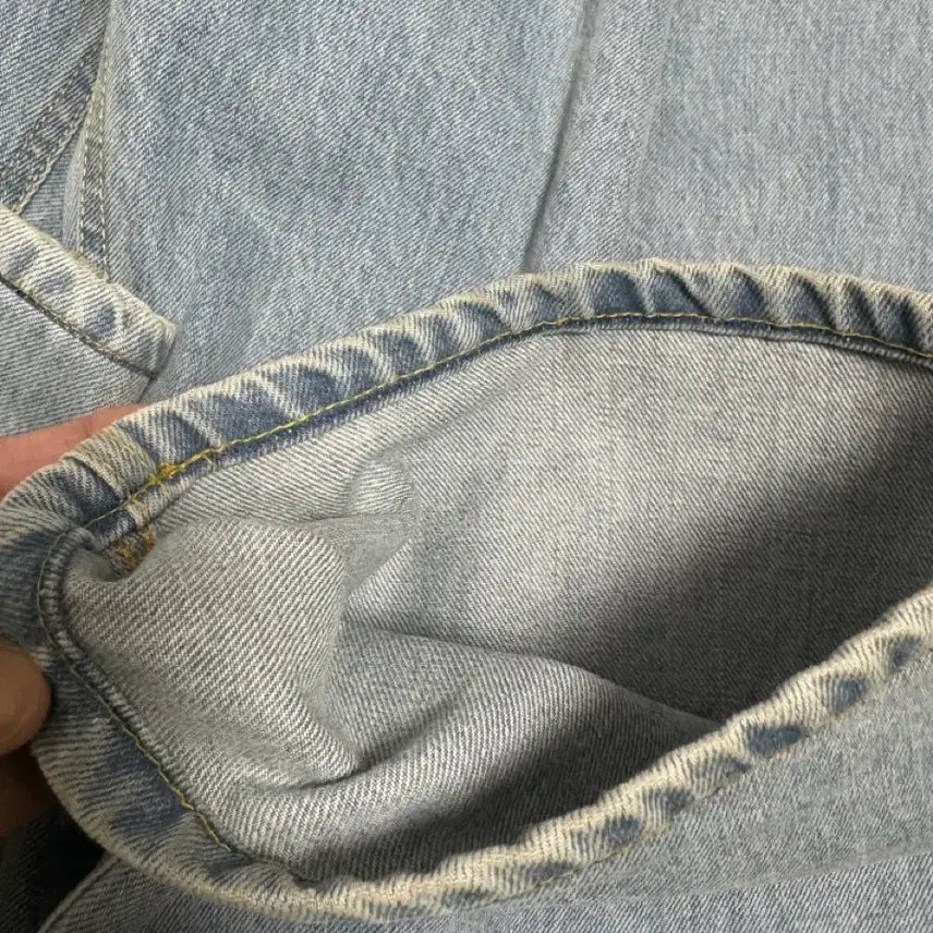 [BUNJANG] Youth Wide Two-Tuck Denim Pants / 유스 와이드 투턱 데님 팬츠