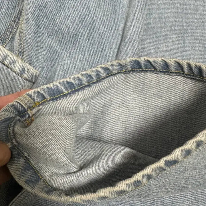 [BUNJANG] Youth Wide Two-Tuck Denim Pants / 유스 와이드 투턱 데님 팬츠