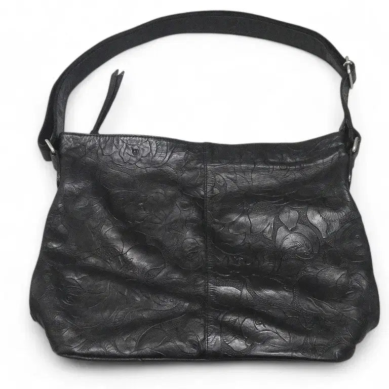 [BUNJANG] Ibiza Rose Embossed Leather Shoulder Bag / 이비자 소가죽 로즈 엠보 숄더백 장 폴 고티 뉴로즈 y2k
