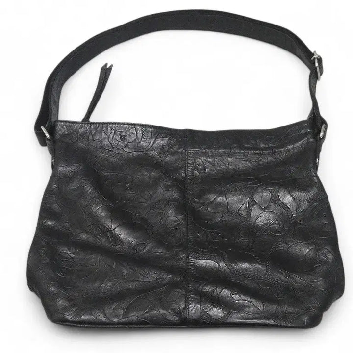 [BUNJANG] Ibiza Rose Embossed Leather Shoulder Bag / 이비자 소가죽 로즈 엠보 숄더백 장 폴 고티 뉴로즈 y2k