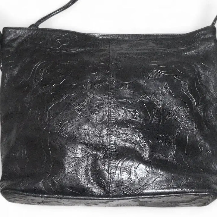 [BUNJANG] Ibiza Rose Embossed Leather Shoulder Bag / 이비자 소가죽 로즈 엠보 숄더백 장 폴 고티 뉴로즈 y2k