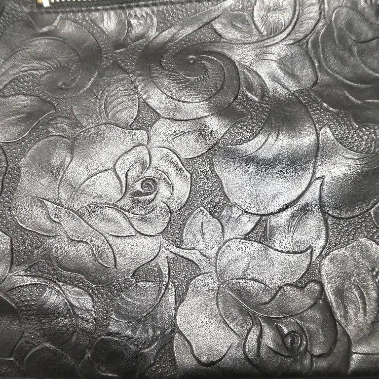[BUNJANG] Ibiza Rose Embossed Leather Shoulder Bag / 이비자 소가죽 로즈 엠보 숄더백 장 폴 고티 뉴로즈 y2k