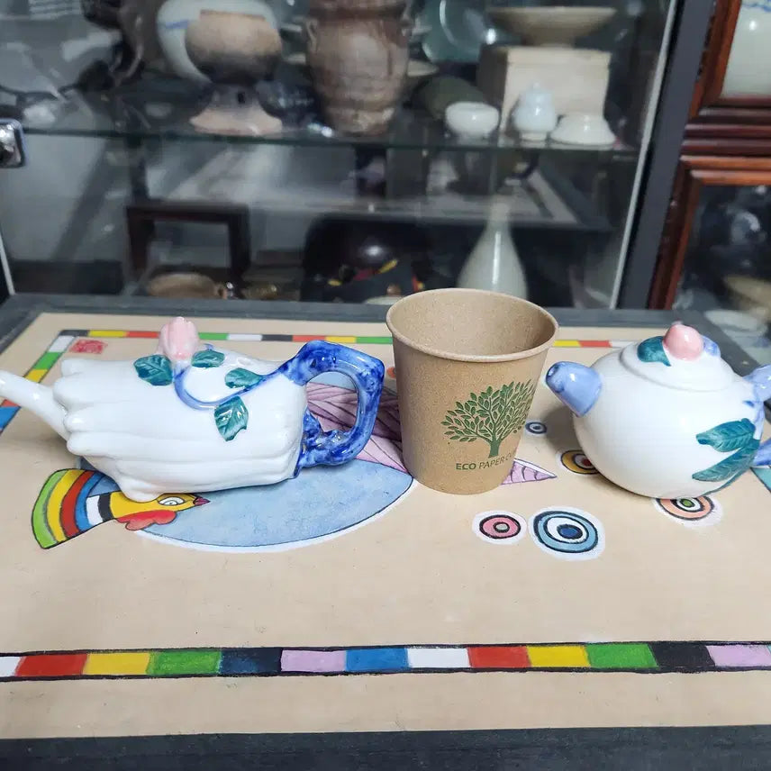 [BUNJANG] Blue and White Porcelain Water Dropper Bundle Set / (1)청화백자 도자기연적 2개 일괄판매