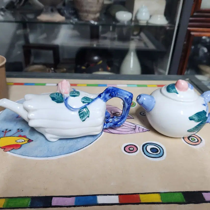 [BUNJANG] Blue and White Porcelain Water Dropper Bundle Set / (1)청화백자 도자기연적 2개 일괄판매