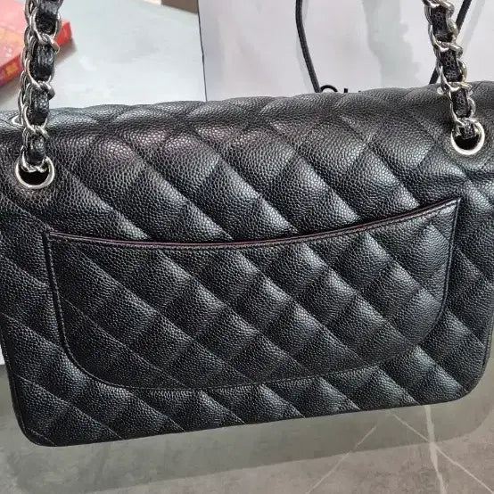 [BUNJANG] Chanel Classic Caviar Large Shoulder Bag / 샤넬 클래식 캐비어 라지