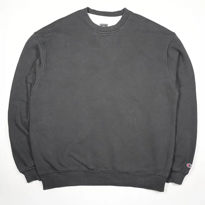 [BUNJANG] Champion Black Crewneck Sweatshirt XL / 챔피온 블랙 무지 맨투맨 스웻셔츠 XL 사이즈