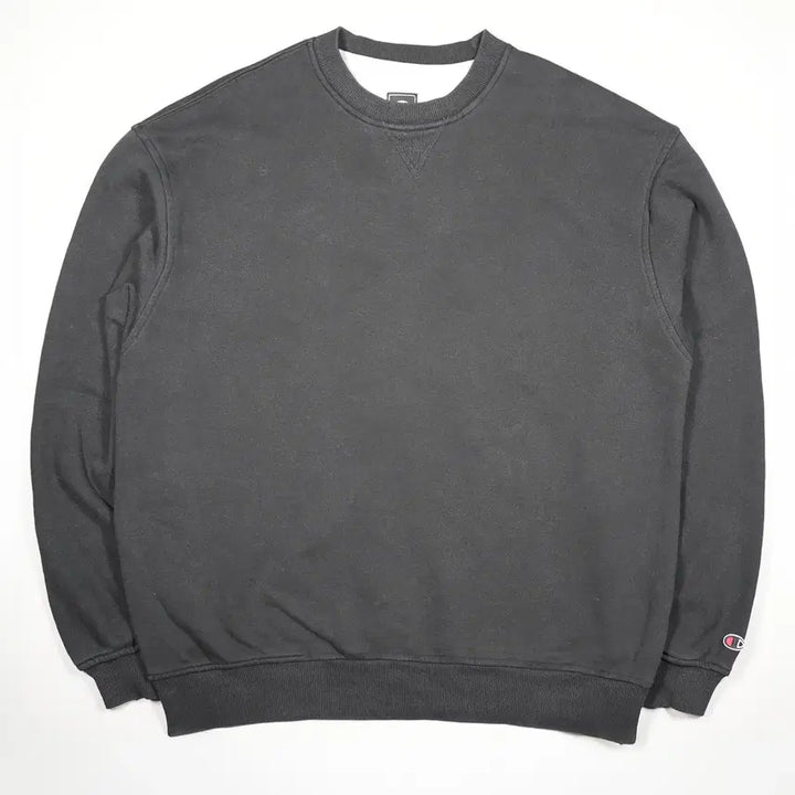 [BUNJANG] Champion Black Crewneck Sweatshirt XL / 챔피온 블랙 무지 맨투맨 스웻셔츠 XL 사이즈