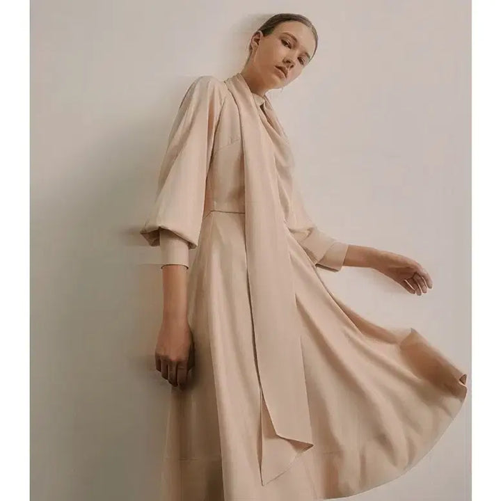 [BUNJANG] Blanchoux 3-Way Dress Deep Navy Gold Beige S / 블랑쇼 3way 원피스 딥네이비 골드베이지 s