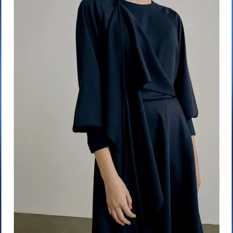 [BUNJANG] Blanchoux 3-Way Dress Deep Navy Gold Beige S / 블랑쇼 3way 원피스 딥네이비 골드베이지 s