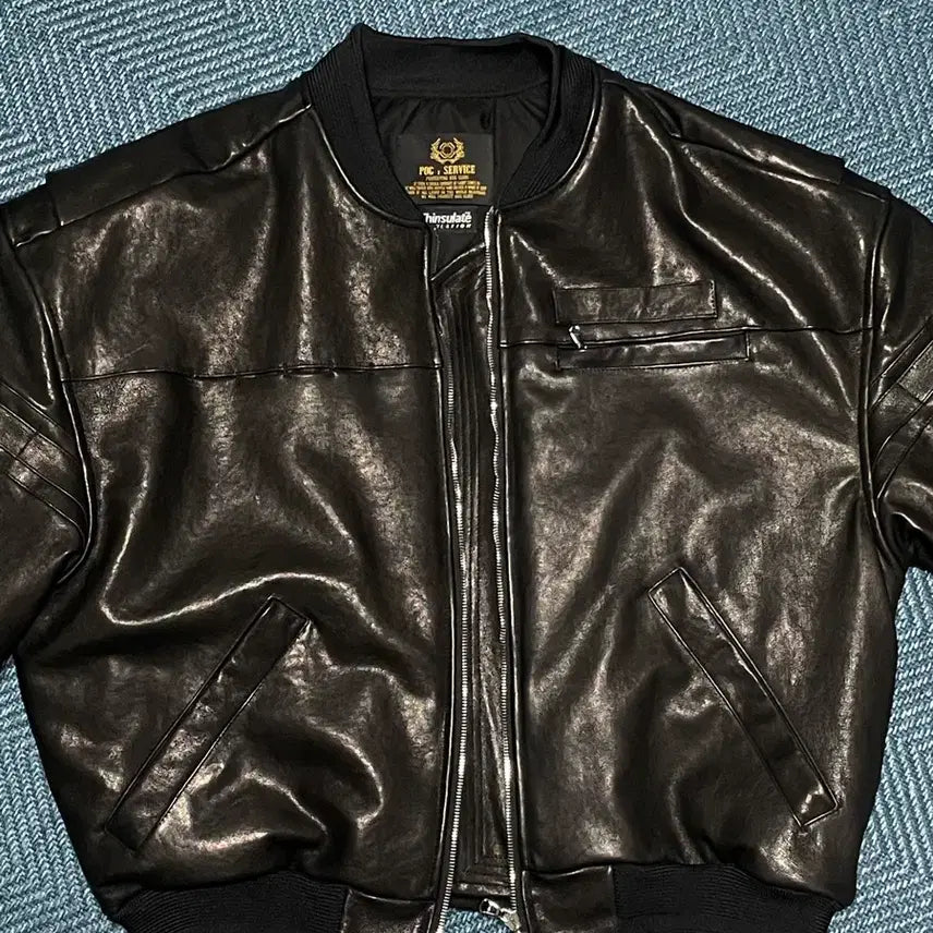 [BUNJANG] 24G SERVICE Lambskin Bomber Jacket / [2] 포그서비스 램스킨 봄버