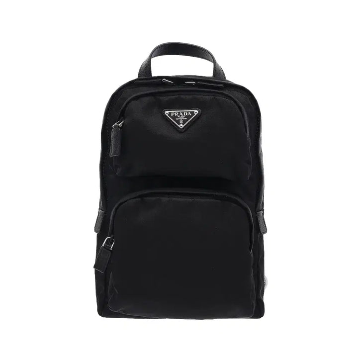 [BUNJANG] Prada Re-Nylon & Saffiano Backpack Black / 프라다 리나일론 & 사피아노 백팩 블랙