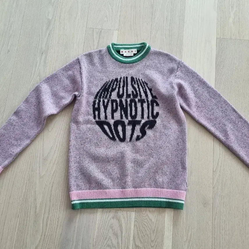 [BUNJANG] Marni Pink Lettering Knit Top (Women's 66) / 새상품) 마르니 핑크 레터링 니트 (여성 55반-66추천)