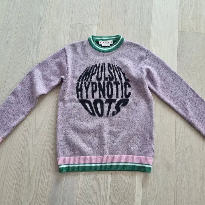 [BUNJANG] Marni Pink Lettering Knit Top (Women's 66) / 새상품) 마르니 핑크 레터링 니트 (여성 55반-66추천)