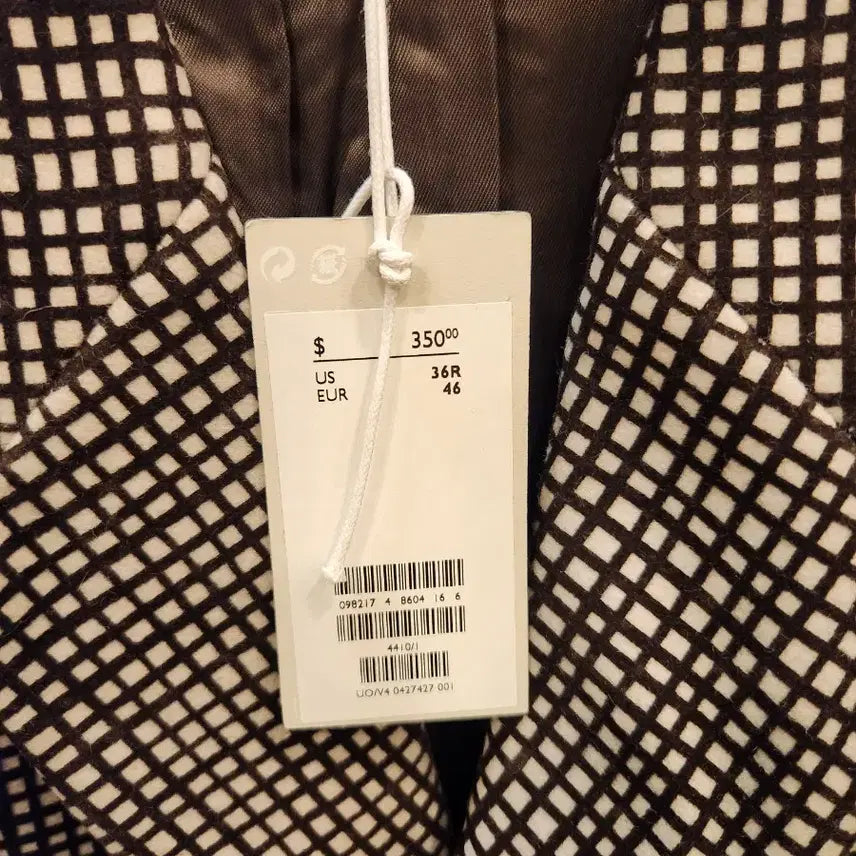 [BUNJANG] COS Check Pattern Coat / 코스 체크 패턴 코트 새제품