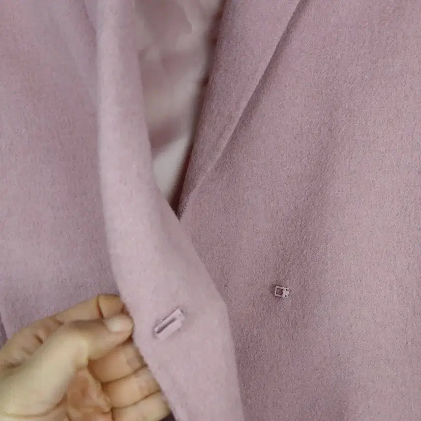 [BUNJANG] Olive des Olive Pink Wool Coat (S) / 올리브데올리브 여성 핑크 모직 코트(S)