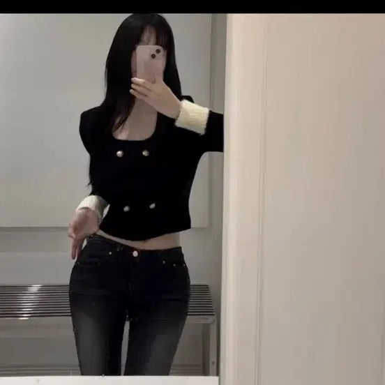 [BUNJANG] Glitter Twinkle Crop Cardigan / 소매퍼 글리터 트윙클 가디건 크롭 연말