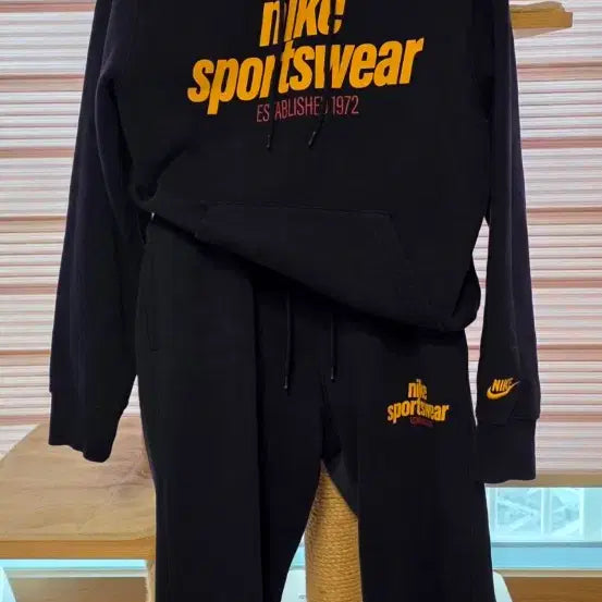 [BUNJANG] Nike Sportswear Navy Fleece Set M / 나이키 스포츠웨어 기모네이비셋업M