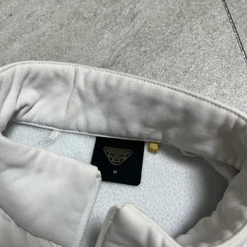 [BUNJANG] Dynafit Lightweight Half-Zip Padded Jacket (White, M) / 다이나핏 경량패딩 반집업 화이트 M(95)