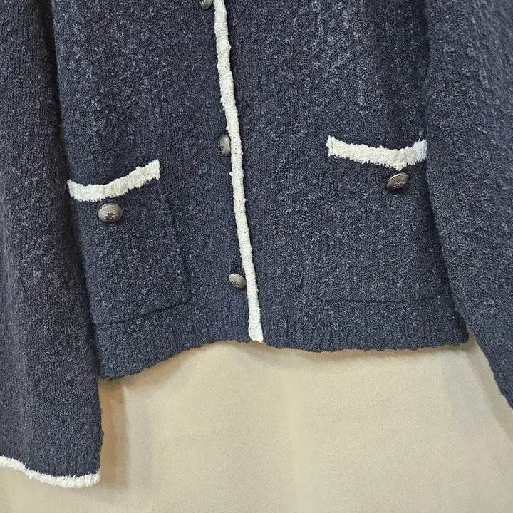 [BUNJANG] NICE CLAUP Navy Sailor Cardigan / 나이스클랍 짙은네이비 세일러 가디건