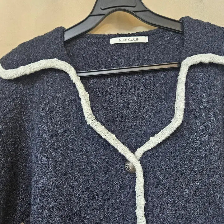 [BUNJANG] NICE CLAUP Navy Sailor Cardigan / 나이스클랍 짙은네이비 세일러 가디건