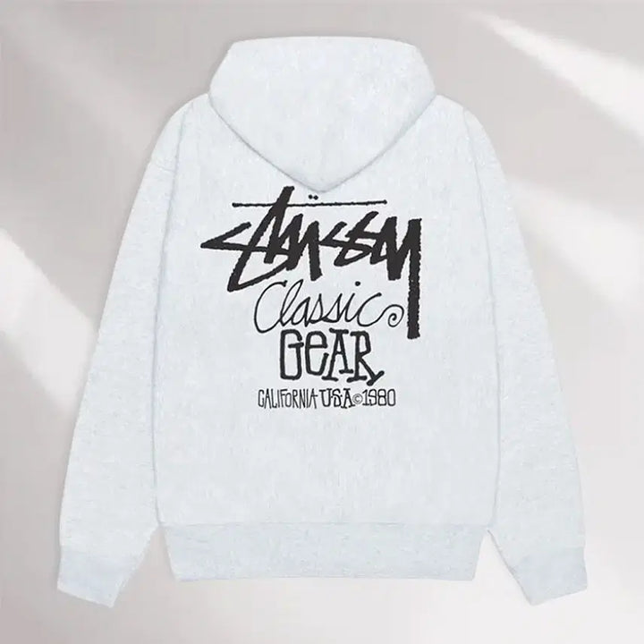 [BUNJANG] [새상품/정품/무료배송] 스투시 남여공용 기모 클래식 기어 후드티 / [새상품/정품/무료배송] 스투시 남여공용 기모 클래식 기어 후드티