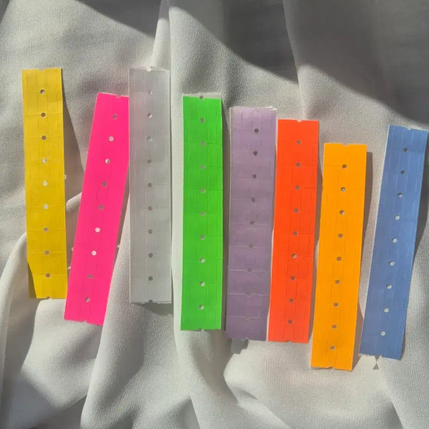 [BUNJANG] Neon Label Stickers (8 Colors) / 형광 라벨 8종  :  스티커 소분 네온 일본 해외 @