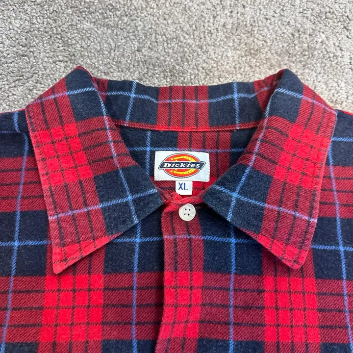 [BUNJANG] Dickies Red Plaid Flannel Shirt XL / 디키즈 레드 플란넬 체크 셔츠XL
