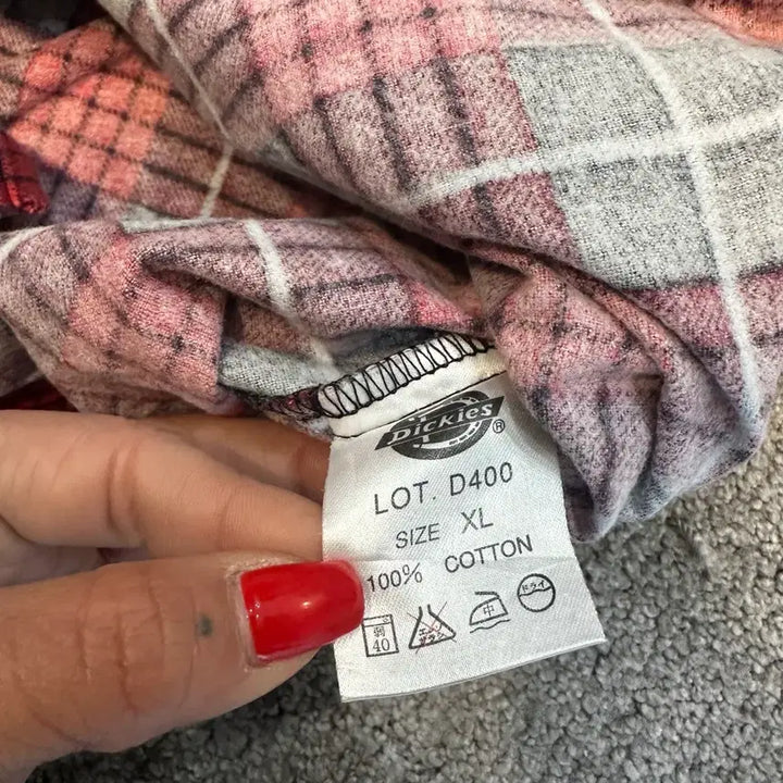 [BUNJANG] Dickies Red Plaid Flannel Shirt XL / 디키즈 레드 플란넬 체크 셔츠XL