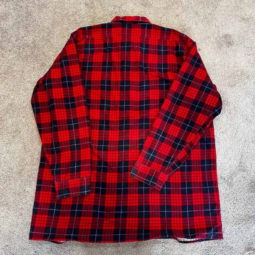[BUNJANG] Dickies Red Plaid Flannel Shirt XL / 디키즈 레드 플란넬 체크 셔츠XL