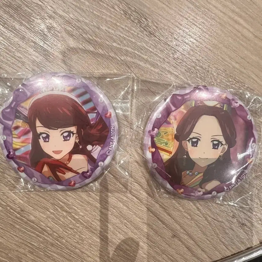 [BUNJANG] Aikatsu! I am Star Ran &amp; Sora Soleil Can Badge / 아이카츠 아이엠스타 보라 란 캔뱃지 배지 뱃지 솔레이유