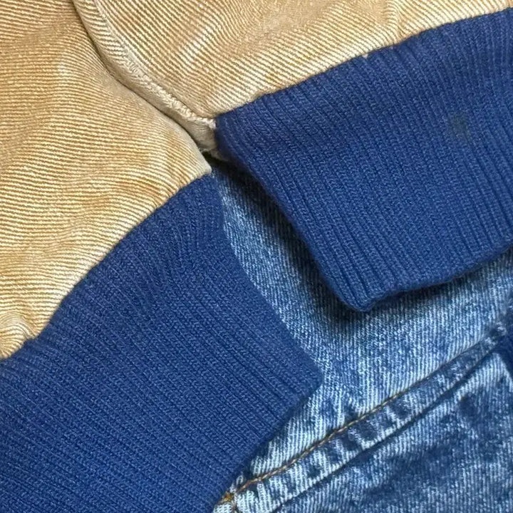 [BUNJANG] Vintage Denim Varsity Jacket / 빈티지 데님 바시티 M